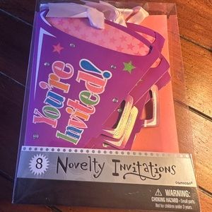 Unopened Megaphone style Party Invitations (8 ct) in original packaging